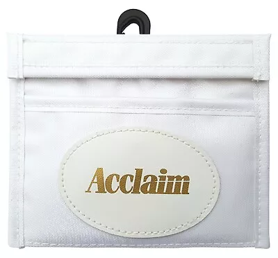 ACCLAIM Consett Mens Bowlers Bowls Marker Wallet White Nylon Fabric 13cm X 11cm • $11.74