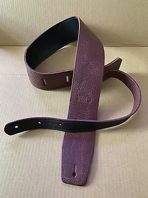 ITALIA Wine Leather GUITAR STRAP 2.5 Inch Wide • $99