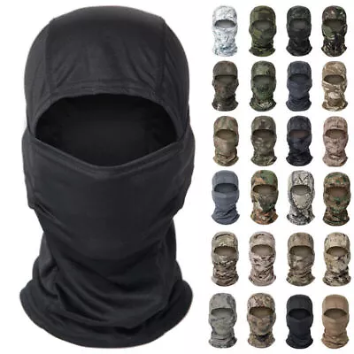 Tactical Balaclava Hood Training Military Camo Face Mask Helmet Liner Headwear • $8.99