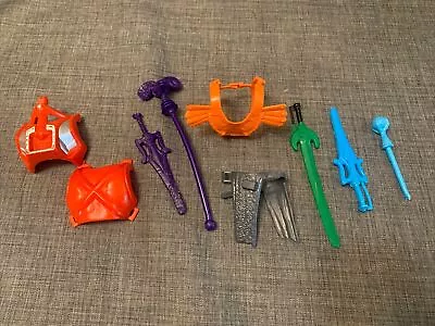 He-Man MOTU 80s  Accessories Lot Including Skeletor Sword Staff Plus More READ • $39.95