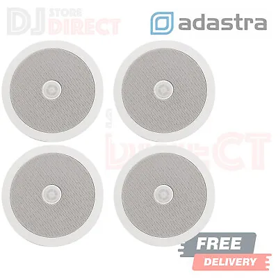£169 • Buy 4X ADASTRA Ceiling Speakers C8D 8  2-Way With Directional Tweeter 120W WHITE