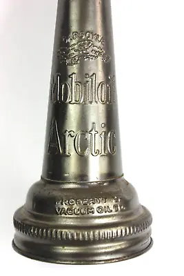 SCARCE MOBILOIL ARTIC GARGOYLE OIL BOTTLE SPOUT PAT.  SEPT. 14 1926 Mass DS B-1 • $99.95