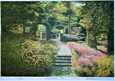 $950 • Buy HAROLD ALTMAN Vintage PENCIL SIGNED Limited Edition LITHOGRAPH Conversation 1992