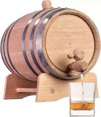 2 Liter American Oak Bourbon Whiskey RUM Moonshine Aging Barrel Med Char • $49.99