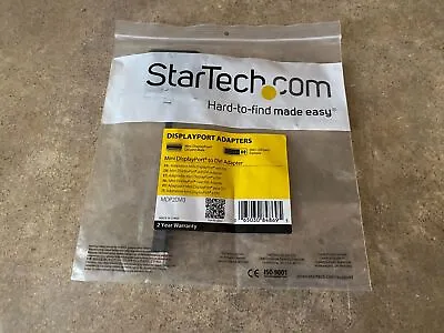 StarTech Mini Display Port To DVI Video Adapter Black MDP2DVI3 I7-1 • $9.99