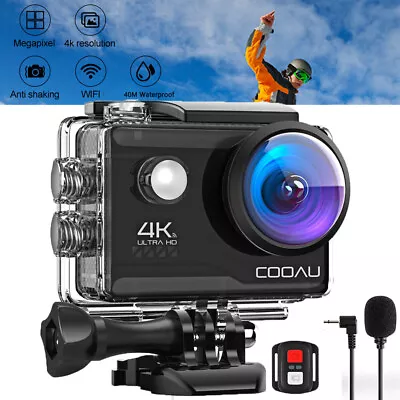 4K Sport Go Pro 170° Action Camera Ultra HD 20MP WiFi Waterproof Remote Control • £60.99