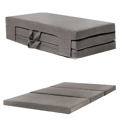 £139.97 • Buy Slate Grey Double 4ft Folding Sofabed Futon Fold Out Fibre Guest Mattress Bed