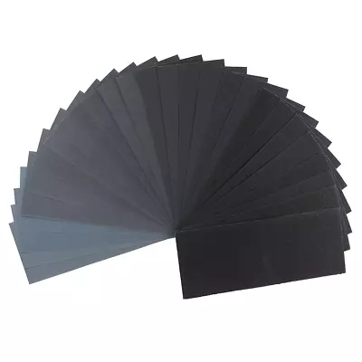 28 Sheets Wet And Dry Sandpaper For Metal Sanding 120 To 3000 Assorted Grit Sand • $11.25