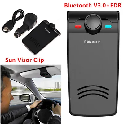 Wireless Bluetooth Multipoint Handsfree Speakerphone Speaker Kit Car Sun Visor • $14.14