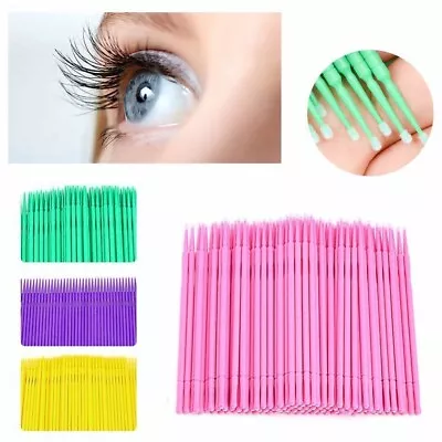 Dental Micro Applicators Disposable Makeup Eyelash Brush Swab Mascara Wand • $5.95