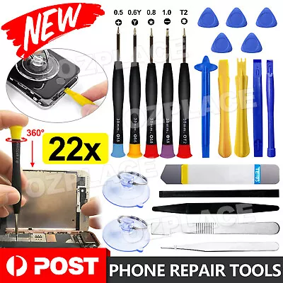 22Pcs Mobile Phone Repair Tools Kit Set Spudger Pry Opening Tool Screwdriver • $7.85