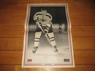 1971 Sport Illustre Vintage Hockey Poster Of DON AWREY Boston Bruins RARE • $10.92