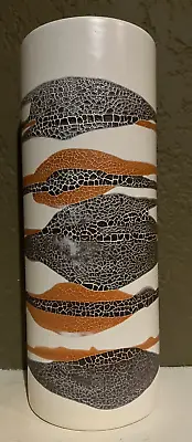 Royal Haeger Pottery (il 1912-2016) White 10-1/2  Earthwrap Cylinder Vase • $35