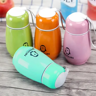 300ML Mini Color Stainless Steel Vacuum Flask Thermos Travel Mug Coffee Car Cup • £9.35