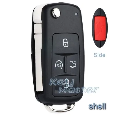 For VW Jetta Passat Golf Beetle GTI Touareg Flip Remote Shell Key Fob NBG010206T • $12.16