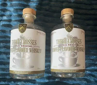 $20 • Buy Three Crosses Distillery Whiskey Emblem Bottles Powhatan, VA EMPTY Set/2 750ml