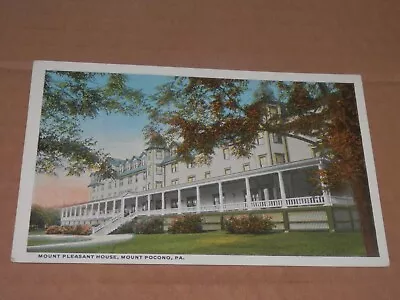 Mt. Pocono Pa - 1915-1930 Era Postcard - Mount Pleasant House • $5.50