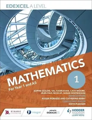 Edexcel A Level Mathematics Year 1 (AS) By Muscat Jean-Paul Book The Cheap Fast • £8.42