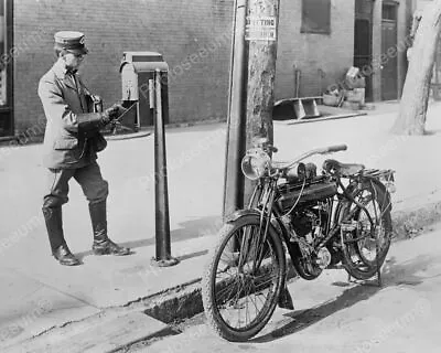 U.S. Post Mail Man & Antique Motorcycle Classic 8 By 10 Reprint Photograph • $18.07