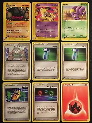 9x E-reader E-series Pokemon Card Lot Vintage LP-DMG Bulk “Rare/U/C” • $2.77