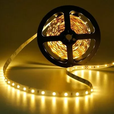 5m 5050 SMD Warm White 300 LEDs 60led/m LED Strip Lights 12V Waterproof Daylight • $9.88