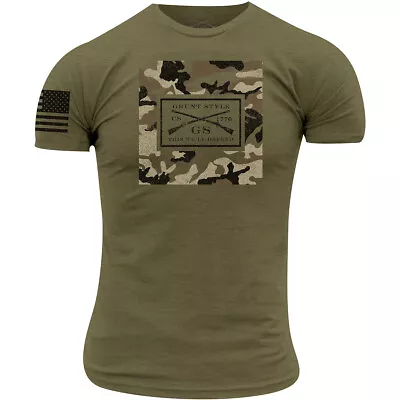 Grunt Style Multicam Logo T-Shirt - Military Green • $27.99