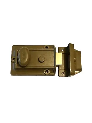 Yale  80 Rim Lock Door Deadbolt  Lock Heavy Duty W/thumb Turn & Night Latch NOS. • $25