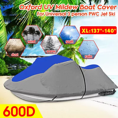 600D 137  To 140  Marine Grade Cover For Jet Ski Yamaha Kawasaki Seadoo Honda • $68.69