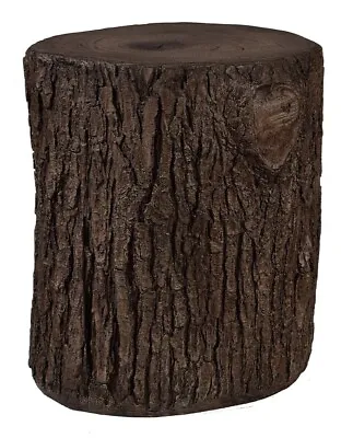 Ball & Cast Faux Wood Stump Stool Accent Table 16.9”Hx 15.5”D • $89.99