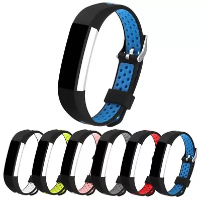 $27.95 • Buy StrapsCo Perforated Rubber Replacement Watch Band Strap For Fitbit Alta & HR