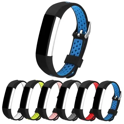 StrapsCo Perforated Rubber Replacement Watch Band Strap For Fitbit Alta & HR • $29.05