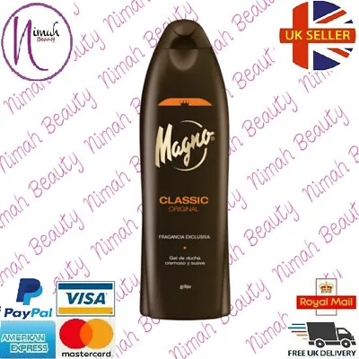 Magno Classic Orignal Spanish Shower Gel La Toja 550 Ml UK Seller • $11.10