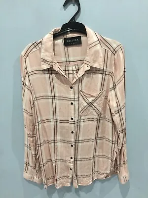 DECJUBA Top/ Shirt  Size 12 Dusty Pink Colour With Stripes • $17.50