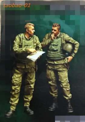 $16.11 • Buy 1:35 Resin Soldiers Figures Model Vietnam War US Soldiers 2 Man XD192