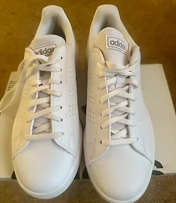 Adidas Women’s Advantage Base Sneakers White/ Met Champagne Size US8 New In Box • $60