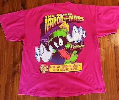 VINTAGE Marvin The Martian Tee XL Looney Tunes Warner Bros SSI Bugs Bunny  • $165