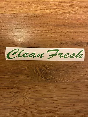 Red JDM Simply Clean Fresh Stickers Decal 8.5” In • $8