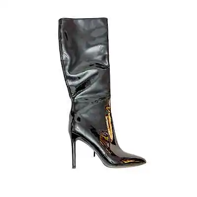 Nine West Taler 3 Patent Leather Knee High Boots Size 9 NEW • $79