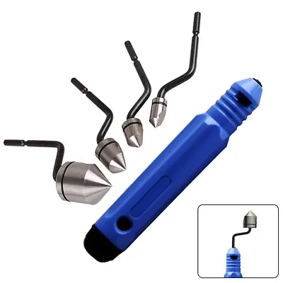 $17.54 • Buy Multi-design Chamfering Cutter Head Set With NB Hole Deburring Tool Handle