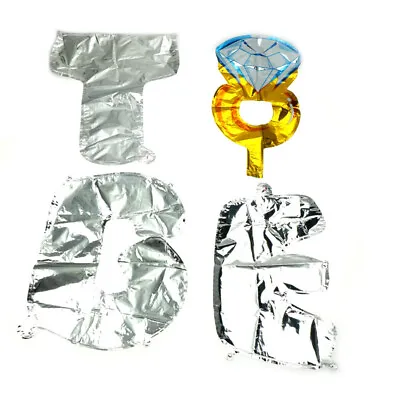 $12.06 • Buy 16inch Bride To Be Letter Foil Balloons Diamond Ring Balloon For Wedding Par ❤HA