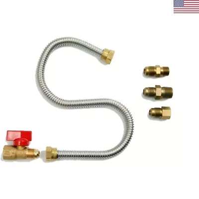 Versatile Gas Appliance Installation Kit: Solid Brass Fittings 3/8 Inch Size • $47.99