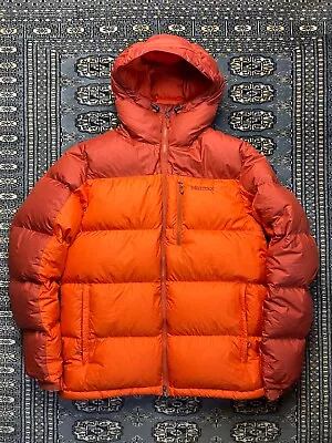 Marmot 700 Fill Down Puffer Jacket Size L Orange • $149.99