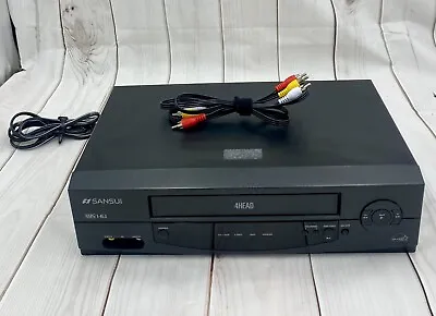 Sansui VCR 4512 4-Head Video Cassette Recorder VHS Player ( TESTED / NO REMOTE ) • $24.99