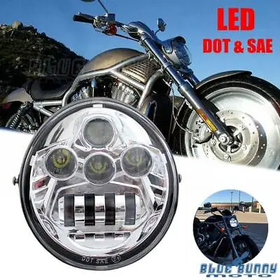 $118.99 • Buy DOT LED Headlight Passing Light For Harley V Rod Street Rod VRSCR VRSCA VRSCF
