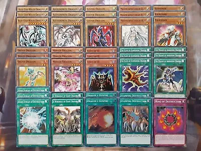 Yugioh Blue-Eyes White Dragon Deck 40 Cards Seto Kaiba Anime Ring Of Destruction • $39.99