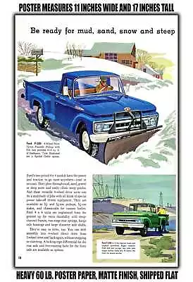 11x17 POSTER - 1961 F-100 And F-250 4x4 Flareside Pickups • $16.16