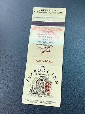 Vintage Virginia Matchbook: “Seaport Inn” Alexandria VA • $5.91