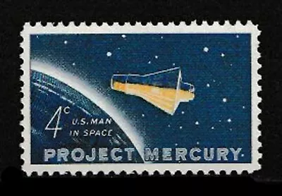 Scott# 1193 Project Mercury  1962 Mnh  4 Cent Gem Man In Space  Free Shipping • $2