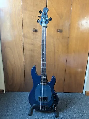 Sterling StingRay Ray34 Burl Top RW FB Bass Neptune Blue Satin • $569