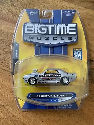 Jada Toys Bigtime Muscle 2007 Wave 12 #140 ‘69 Chevy Camaro Rubber Tyres • $12.43